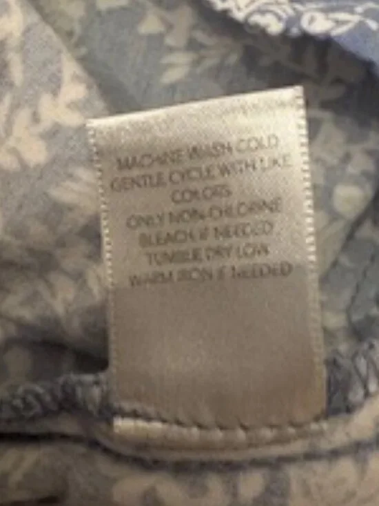 🌸 CJ Banks Blue Floral Dress – Size XL (Gently Used) - Picture 4 of 6